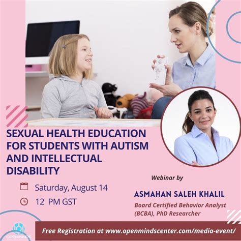 Webinar Sexual Health Education For Students With Autism