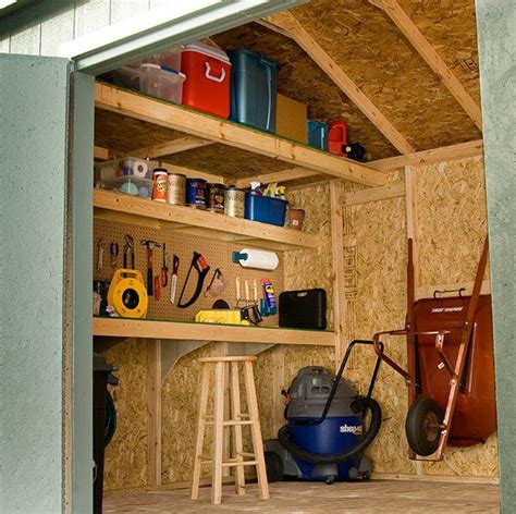 10 Ways To Turn Your Shed Into The Perfect Workshop Storage Shed Organization Shed Storage
