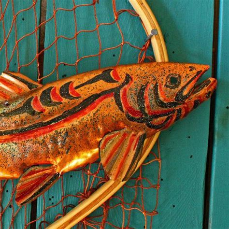 Trout Spirit Copper Fish Sculpture By Mark Pacific Etsy Fish