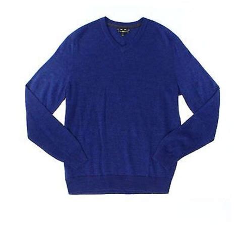 Club Room Mens New 75 Merino Wool Blend V Neck Sweater Shirt S M L Xl