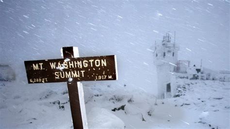 Mount Washington Holds The Record For Highest Wind Speed Set In 1934