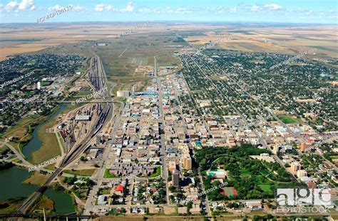 Aerial Moose Jaw Saskatchewan Stock Photo Picture And Rights Managed Image Pic ACX