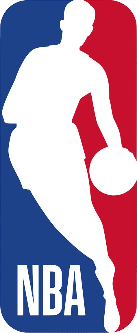 Solid white background behind logo. NBA logo PNG
