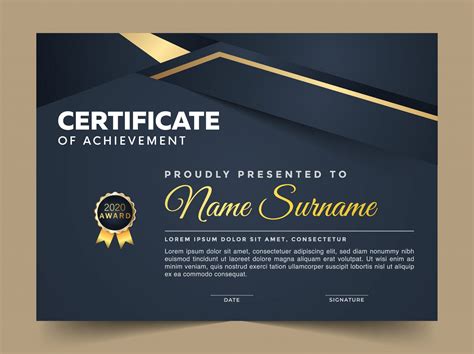 Free Certificate Download Psd Ai Eps