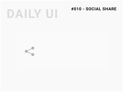 Daily Ui Challenge 010 Social Share By Akhil Waghmare On Dribbble