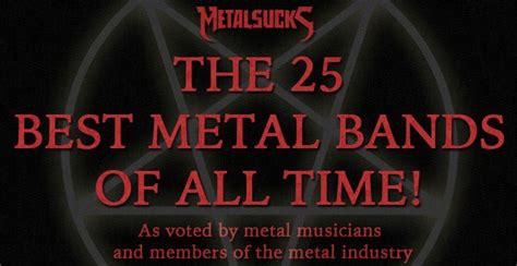 The 25 Best Metal Bands Of All Time The Entire List In One Place