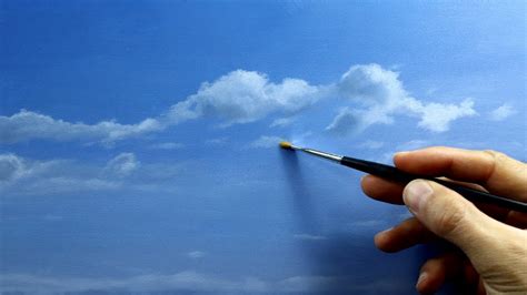 How To Paint Clouds How To Dry Brush Realistic Clouds Realtime
