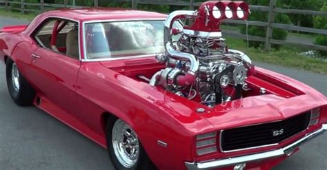 1969 Camaro Ss Twin Turbo Is A Supercharged Nitrous Breathing Demon