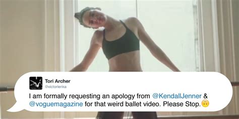 Ballerinas Slam Kendall Jenners Dance Moves In Vogue Video Kendall