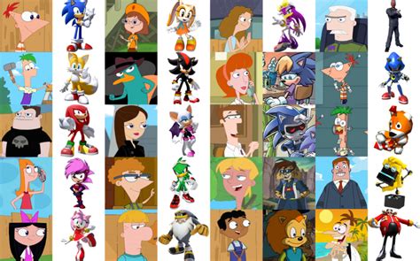 Sonic Characters As Phineas And Ferb Characters Fandom