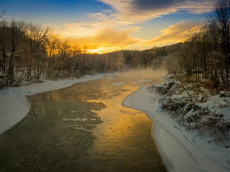 Free Stock Photo 12070 White River In Gold Freeimageslive