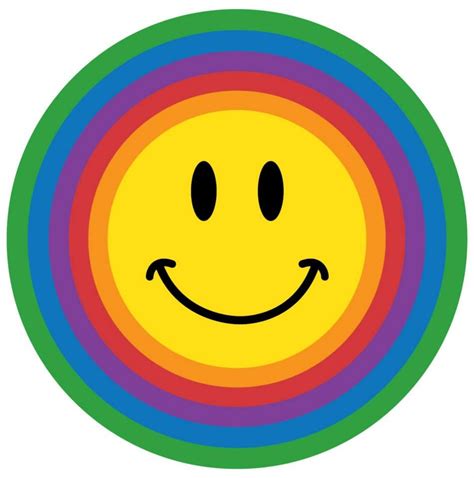 Rainbow Smiley Face Happy Smiley Face Smiley Rainbow Colors