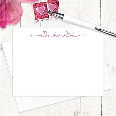 Personalized Note Card Set Perfectly Charming Set Of 12