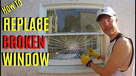 how to replace broken window pane glass jonny diy youtube