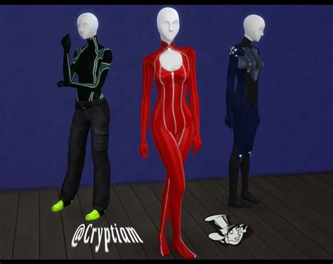Persona 5 Cc Bodysuits Pack Redux Included In Ecv1 At The Sims