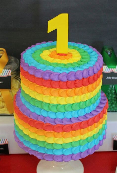 Rainbow Themed First Birthday Party Planning Ideas Styling Decor