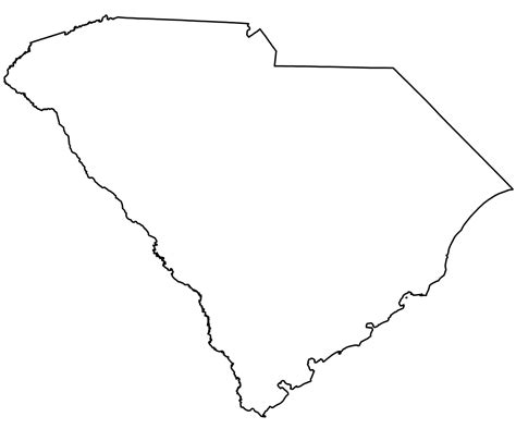 South Carolina State Outline Coloring Page Flag Coloring Pages North