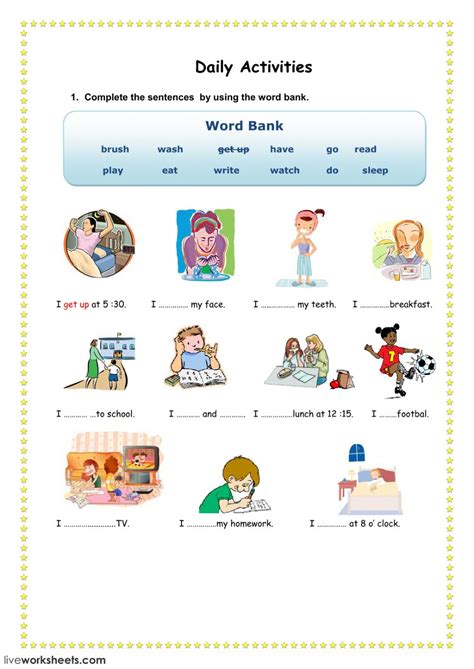 Writing Interactive Worksheet