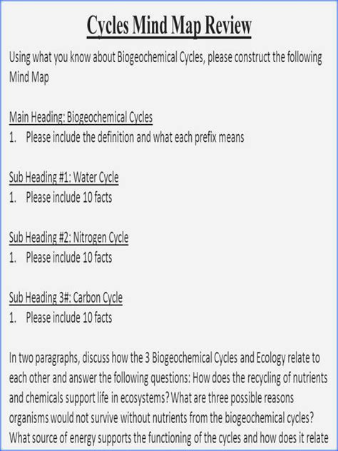 1.the movement of nutrient elements through the various components of an ecosystem is called nutrient cycling or biogeochemical cycles. 50 Nutrient Cycles Worksheet Answers | Chessmuseum ...