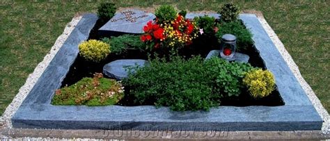 Grave Borders Blue Granite Graveyard Products From Germany