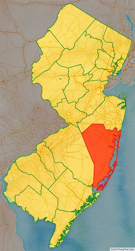 Map Of Ocean County New Jersey