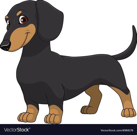 Vector Illustration Funny Dog Thoroughbred On A White Background