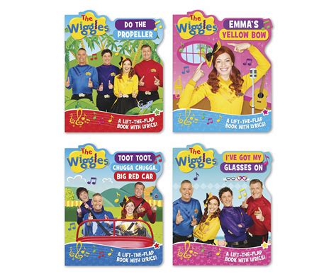 The Wiggles Singalong Lift The Flap Book Slipcase And Cd Au