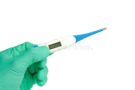 Hand Holding Digital Thermometer Stock Photo Image Of Health