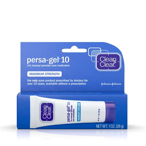 Clean And Clear Persa Gel 10 Acne Medication With Benzoyl Peroxide 1 Oz