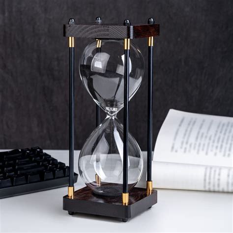 buy 60 minutes hourglass sand timers large sand timer decorative quiet time clock for menwomen