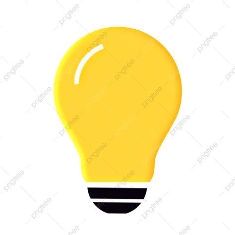 Glow Bulb Clipart Vector Yellow Glowing Bulb Png Bulb Png Bulb