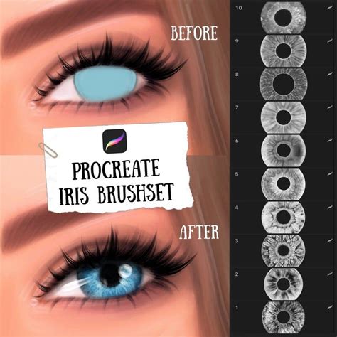 Procreate Eyes Brushes Iris Stamps For Procreate App Procreate