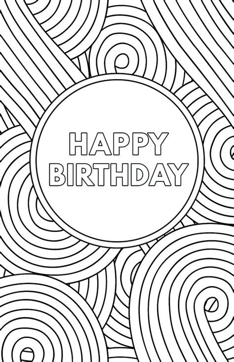 adult coloring birthday coloring pages