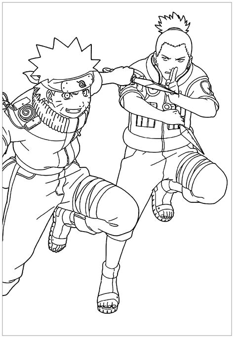 Naruto To Color For Children Cute Free Naruto Coloring Page To