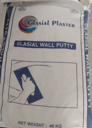 Glasial Plaster 40 Kg Glasial Cement Based Wall Putty Packaging Type