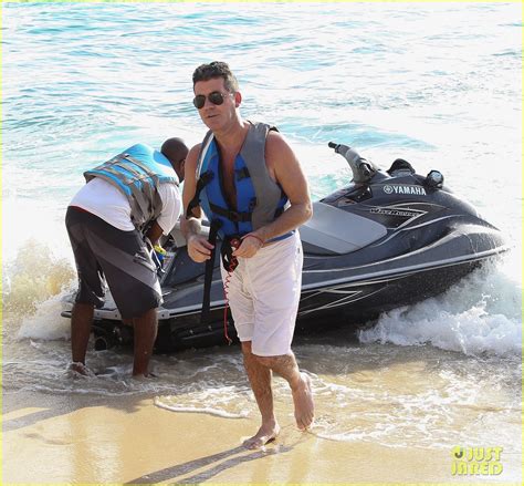 photo shirtless simon cowell draws large female crowd at the beach 19 photo 3021950 just