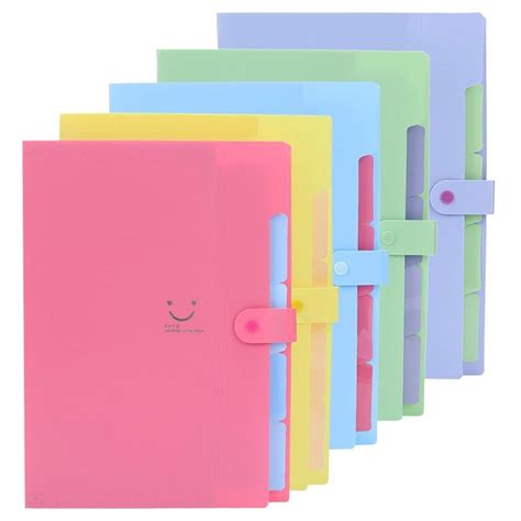 16 Colors Creative Multilayer Stationery File Folder A4 Document Bag