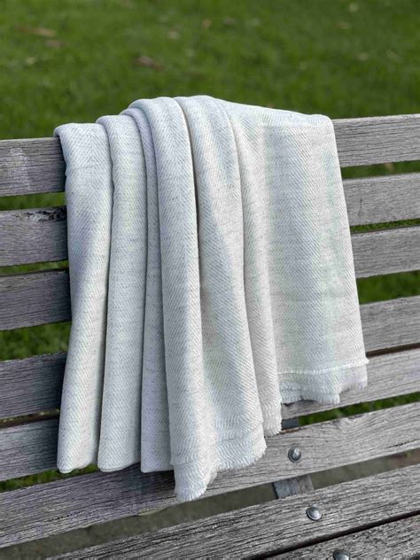 100 Soft Cashmere Light Grey Throw Alchemy Story Australia