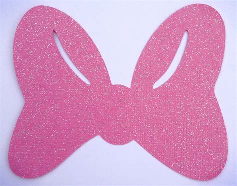 pink glitter minnie mouse bows  lulubellacreations