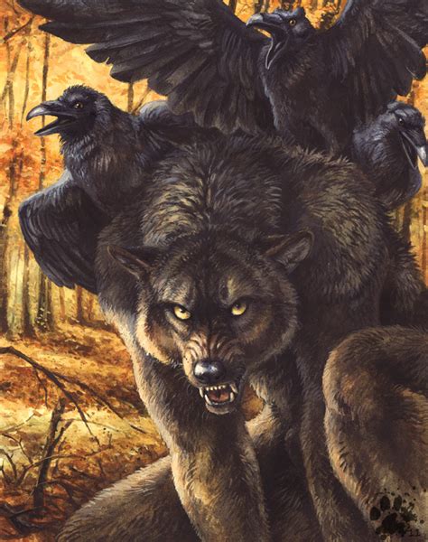 They're awesome at this so be sure to check out. The wolf den: Werewolf - Big bad wolf with crows (screwbald)