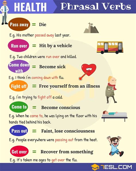 Health Vocabulary 20 Useful Health Phrasal Verbs 7esl English