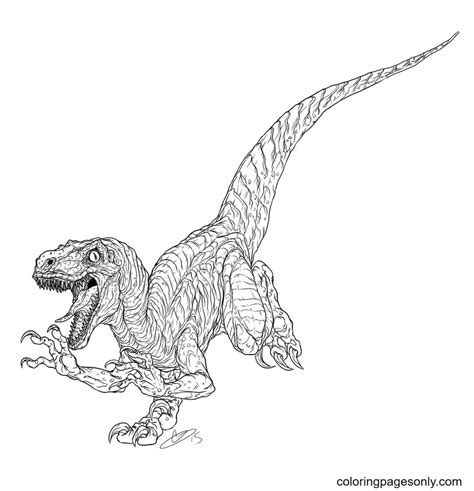 Jurassic Park Coloring Pages To Print Free