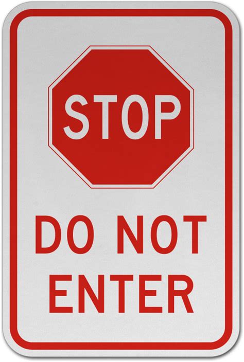 No Entry Sign With Stop Hand No Entry Sign No Entry No Entry Signage