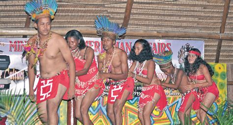 Amerindians In Guyana Amerindian Heritage Month Activites At The Amerindian Village