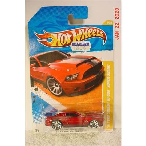 10 Ford Shelby Gt500 Super Snake Red Met C10s 164 Hot Wheels