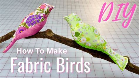 How To Make A Bird From Fabric Easy Diy Fabric Birds Diy Fabric