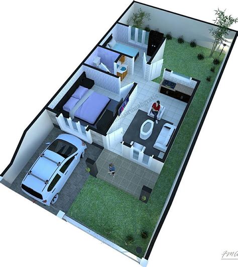100+ Denah Rumah Minimalis 6×10 m Type 60 Terbaru 2021 ...