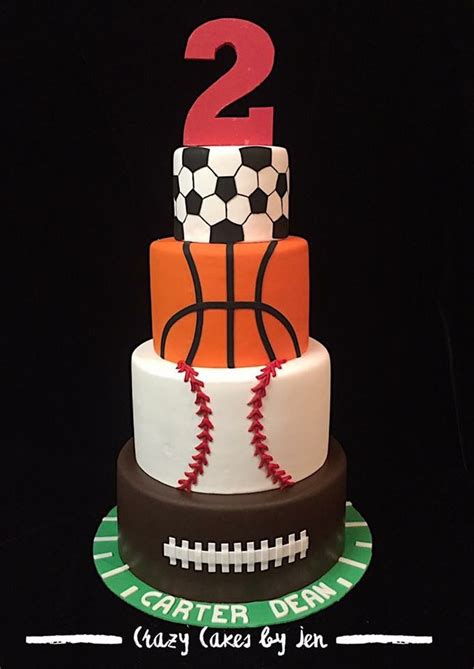 Sports Theme Cake Sports Birthday Cakes Boy Birthday Cake Cool
