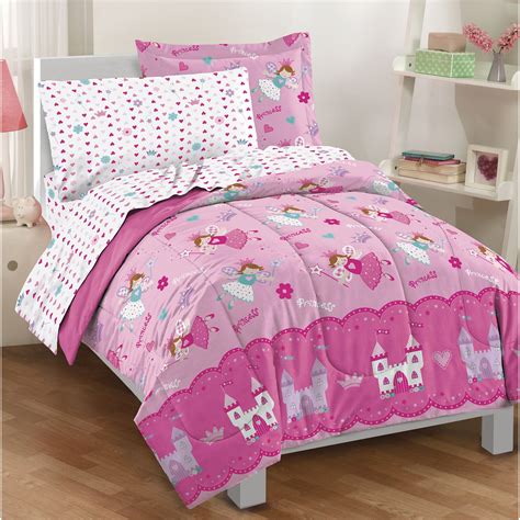 Disney princess girl's bedding set with free worldwide shipping from bed linen online. Zoomie Kids Tierra Princess Reversible 5 Piece Bed-In-A ...
