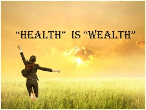 Ppt Health Is Wealth Powerpoint Presentation Free Download Id7209742